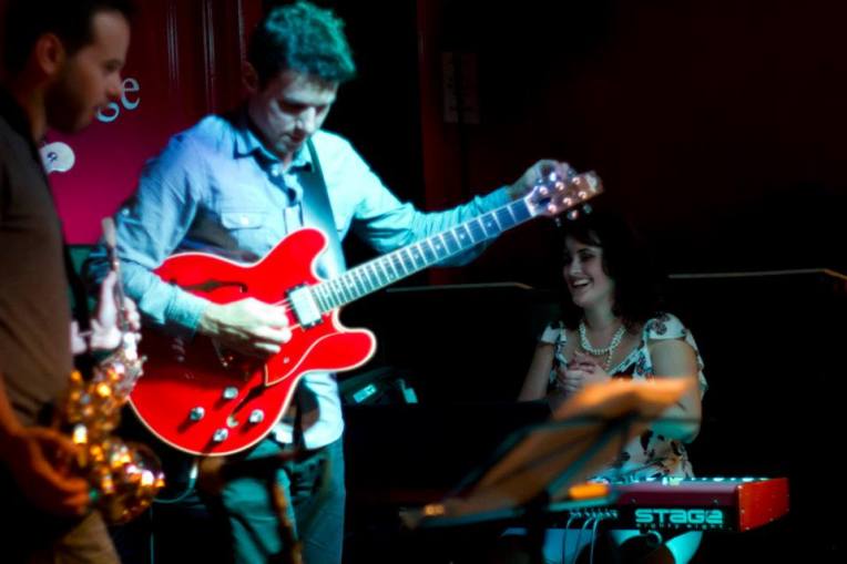 Stefanos Tsourelis Guitarist London at Charlie Wrights with Emily Francis